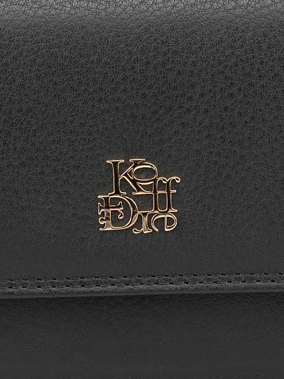 Портмоне Dr.Koffer из натуральной кожи черное