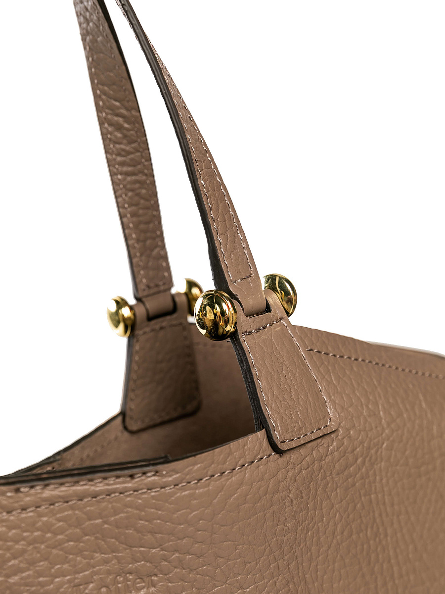 Женская сумка Dr. Koffer из натуральной кожи коричневая