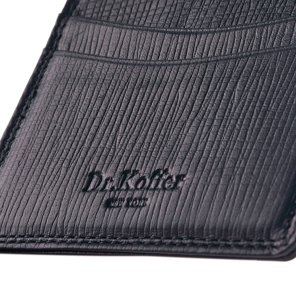 Кредитница Dr.Koffer из натуральной кожи синяя