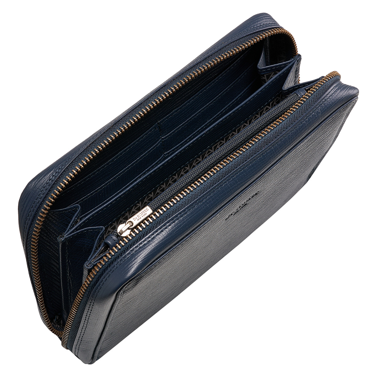 Сумка барсетка из натуральной кожи Dr. Koffer синяя