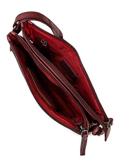 Сумка через плечо Dr.Koffer из натуральной кожи коричневая