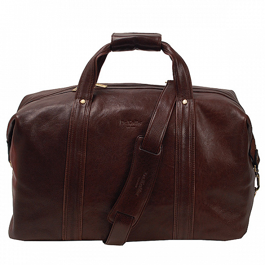 Классическая дорожная сумка цвета шоколад Dr.Koffer B450151-02-09