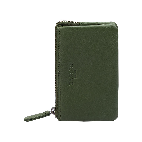 Ключница Dr.Koffer из натуральной кожи зеленая