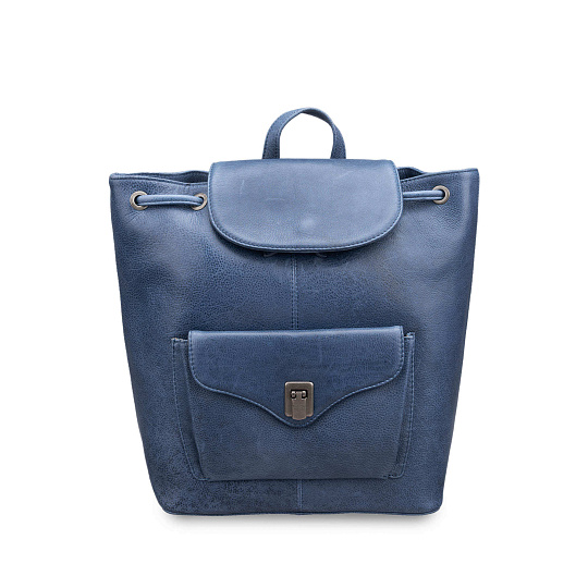 Рюкзак Dr.Koffer из натуральной кожи синий