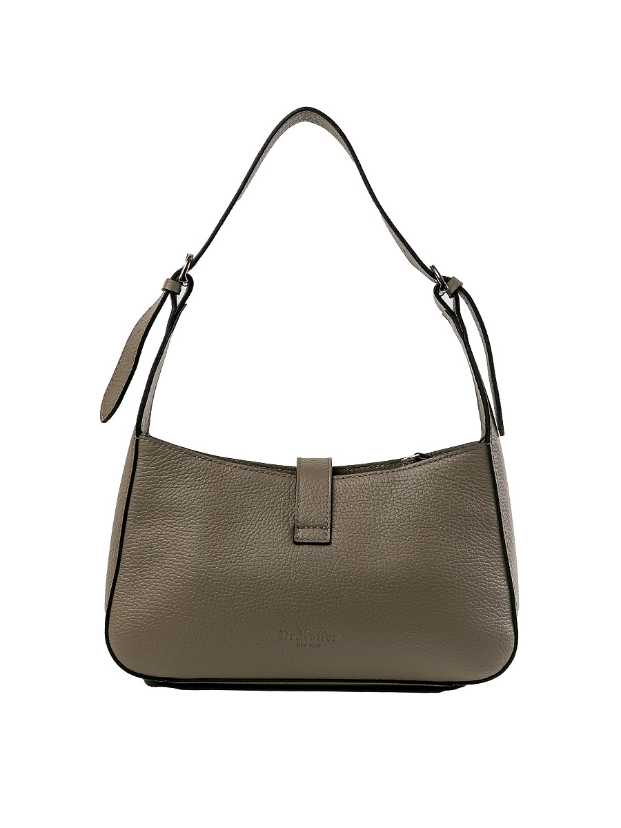 Женская сумка Dr.Koffer из натуральной кожи серая
