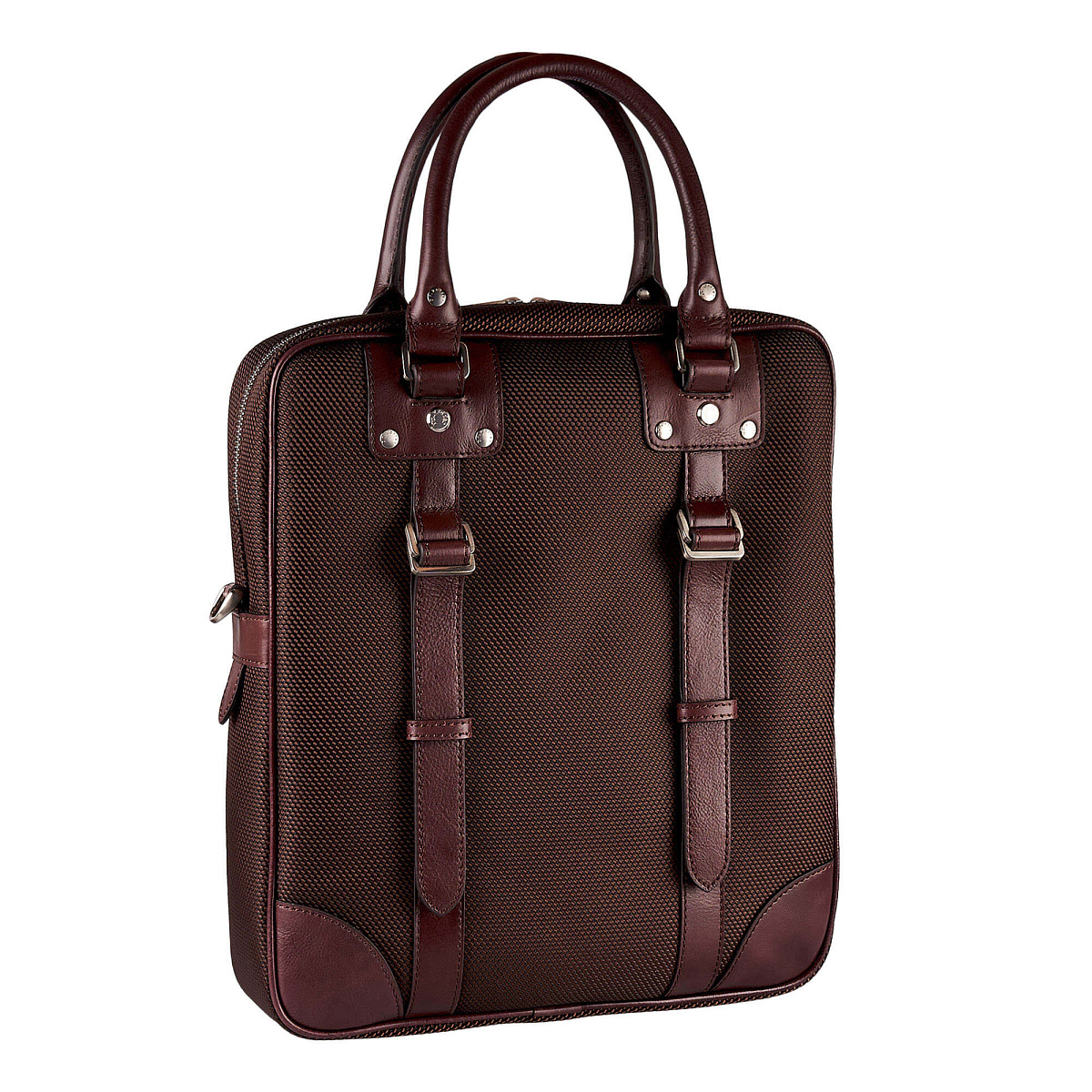 Сумка планшет Dr.Koffer из нейлона и натуральной кожи