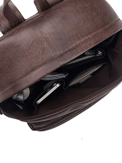 Рюкзак Dr. Koffer из натуральной кожи коричневый