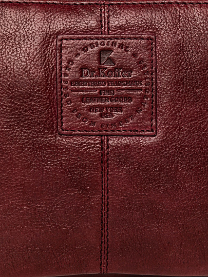 Сумка через плечо Dr.Koffer из натуральной кожи коричневая