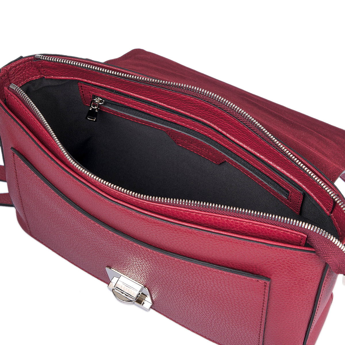 Женская сумка Dr. Koffer из натуральной кожи красная