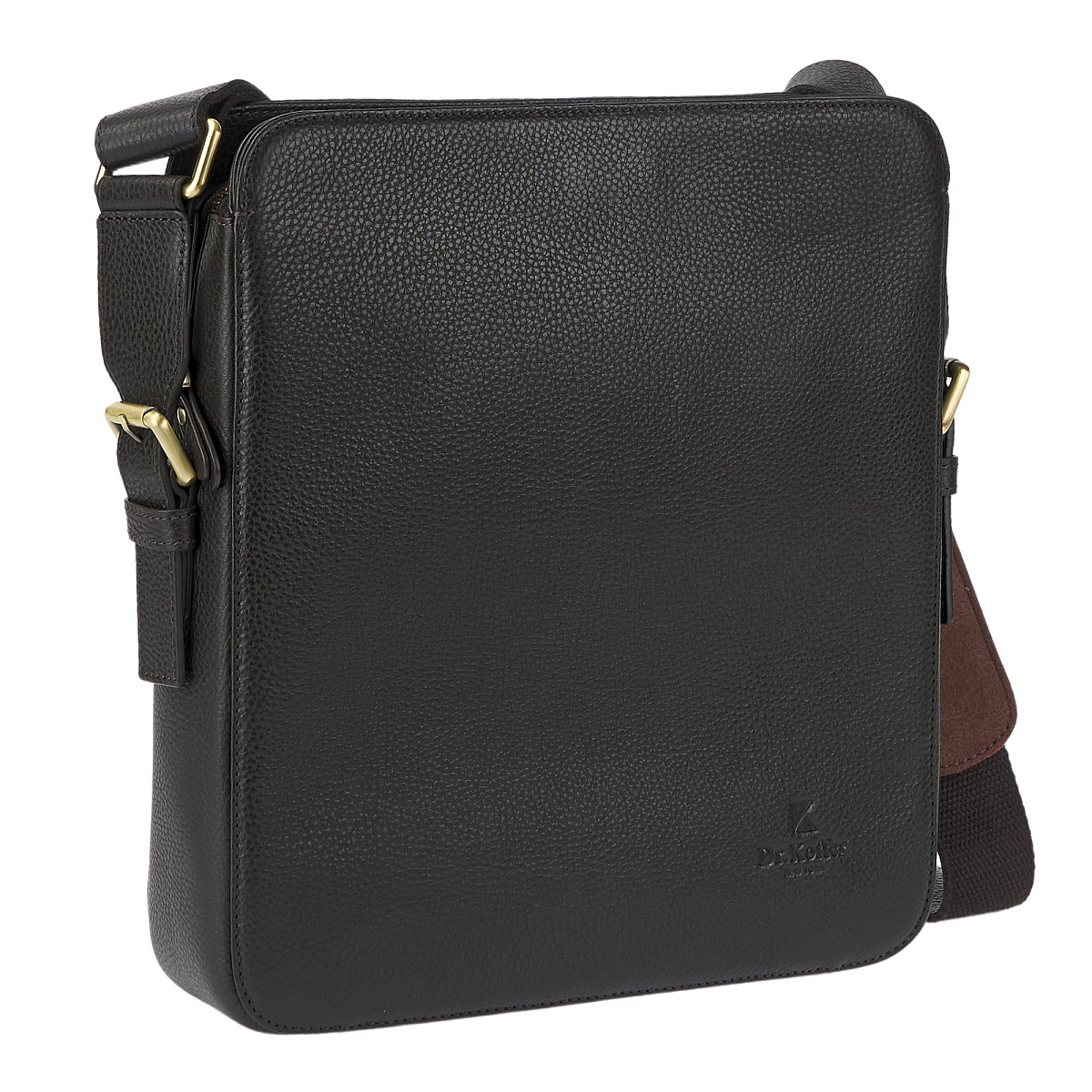 Сумка через плечо Dr.Koffer из натуральной кожи коричневая