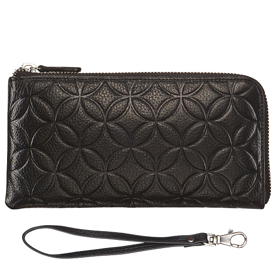 Портмоне Dr.Koffer из натуральной кожи черное