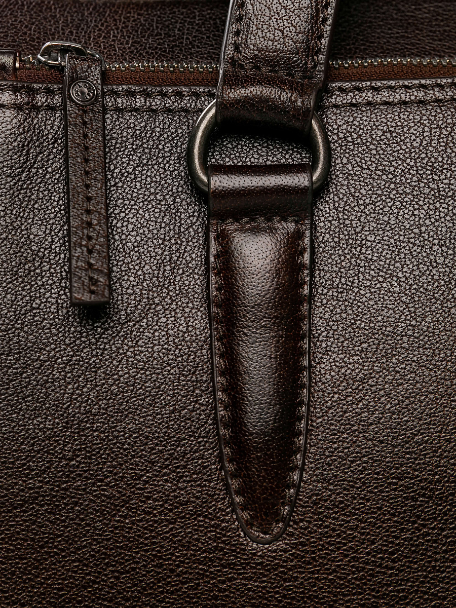 Женская сумка Dr.Koffer из натуральной кожи коричневая