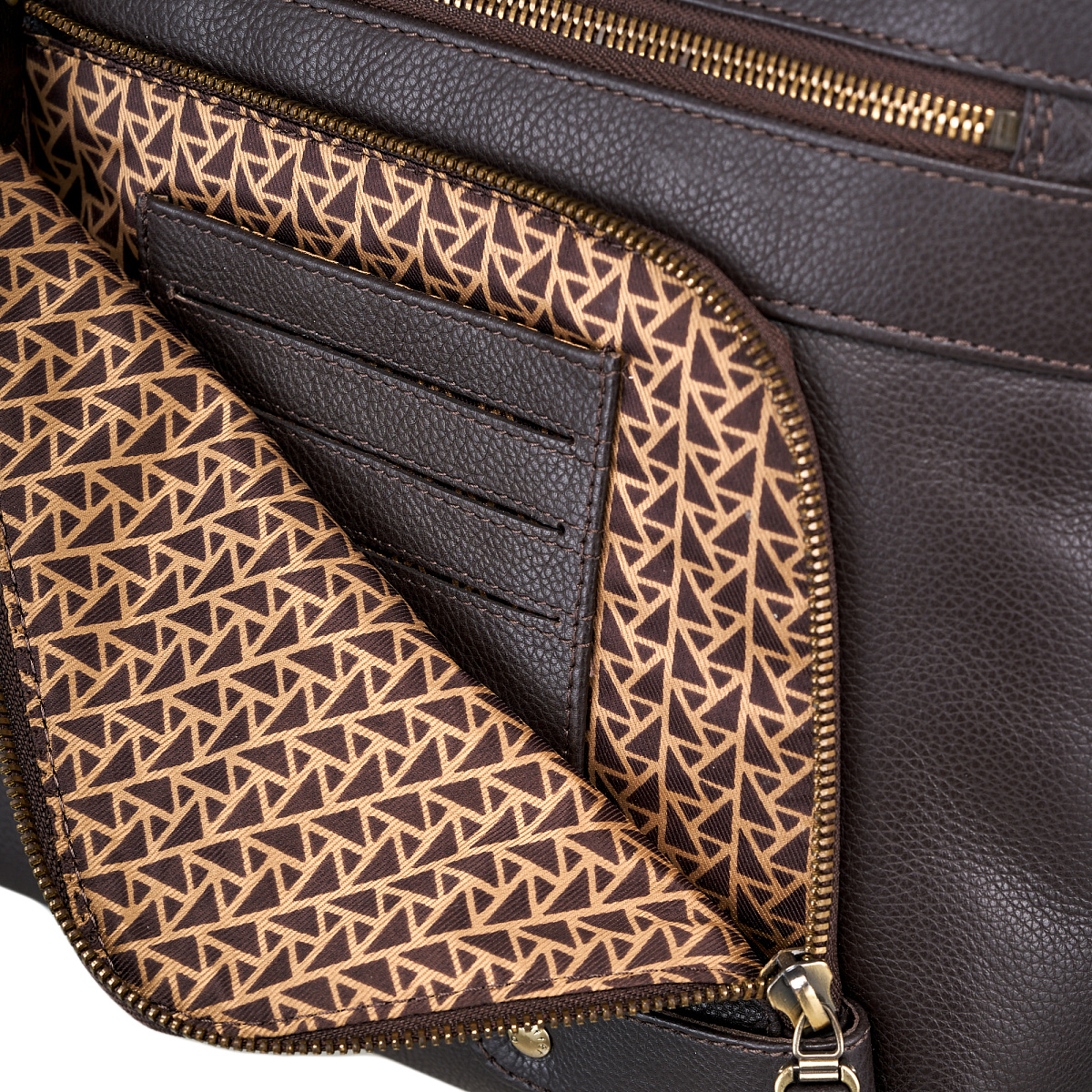 Сумка через плечо Dr.Koffer из натуральной кожи коричневая