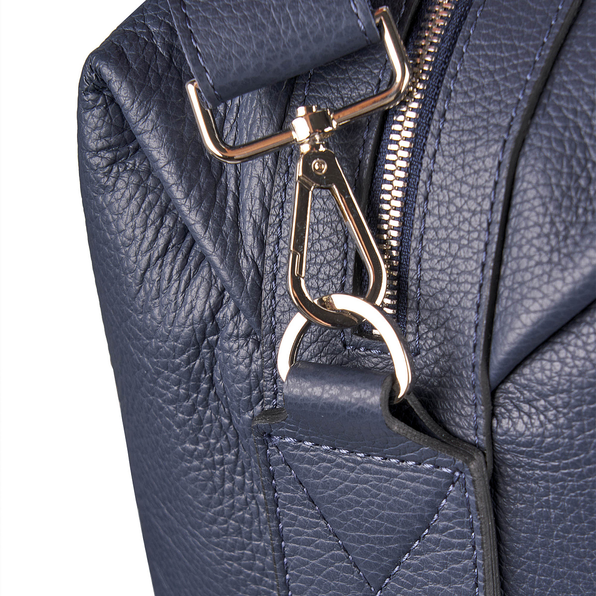 Сумка дорожная Dr.Koffer  из натуральной кожи синяя