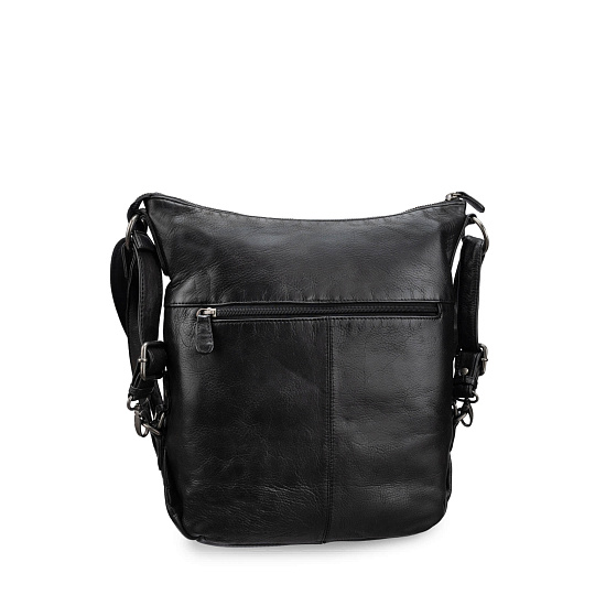 Сумка через плечо Dr.Koffer из натуральной кожи черная