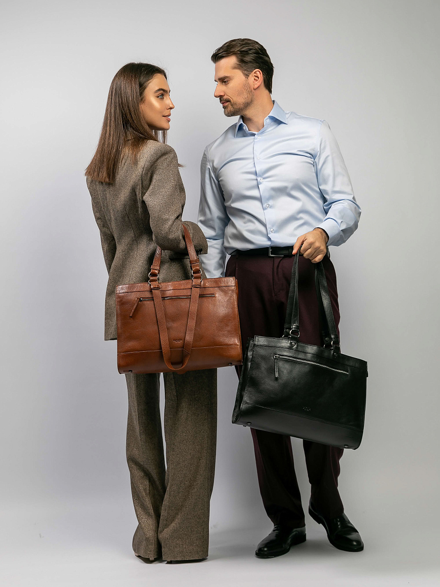 Сумка для документов Dr.Koffer из натуральной кожи