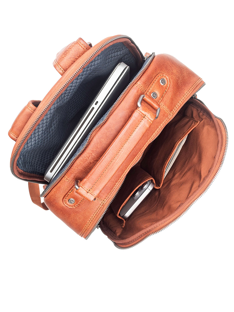 Рюкзак Dr. Koffer из натуральной кожи коричневый