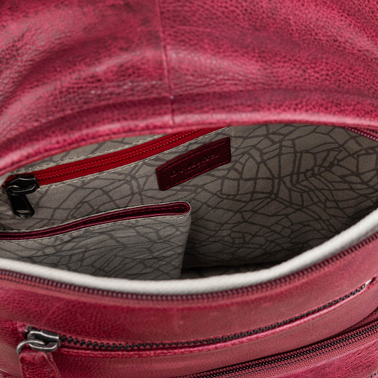 Рюкзак Dr.Koffer из натуральной кожи бордовый