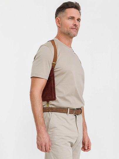 Нагрудный кошелек дорожный Dr.Koffer из натуральной кожи