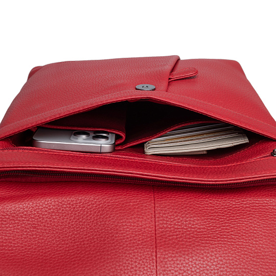 Рюкзак Dr.Koffer из натуральной кожи красный