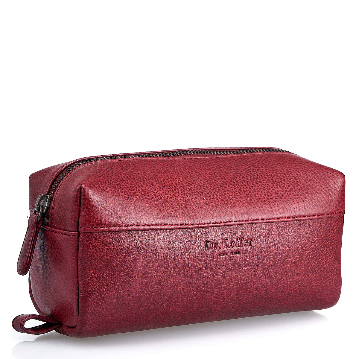 Несессер Dr.Koffer из натуральной кожи бордовый