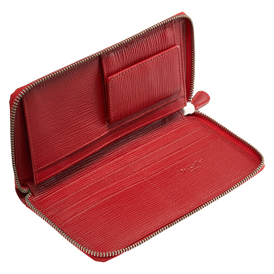 Портмоне Dr.Koffer из натуральной кожи красное