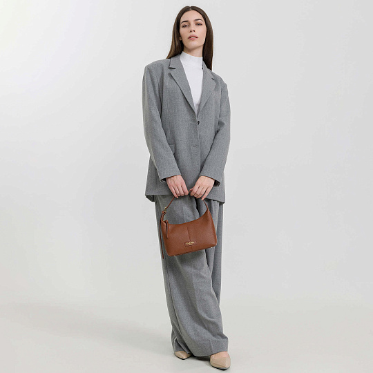 Женская сумка  Dr. Koffer из натуральной кожи коричневая