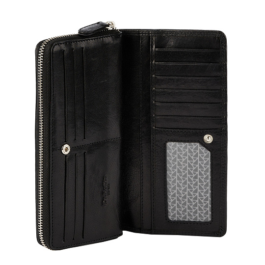 Портмоне Dr.Koffer из натуральной кожи черное