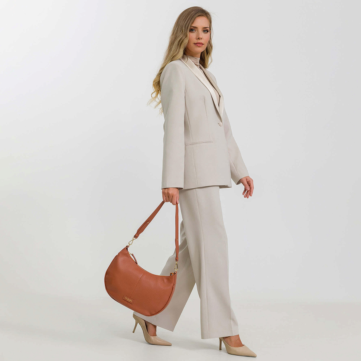 Женская сумка  Dr. Koffer из натуральной кожи оранжевая