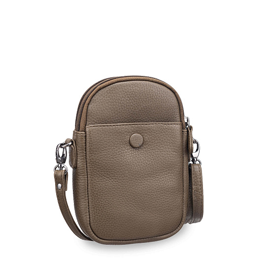 Сумка через плечо Dr.Koffer из натуральной кожи коричневая