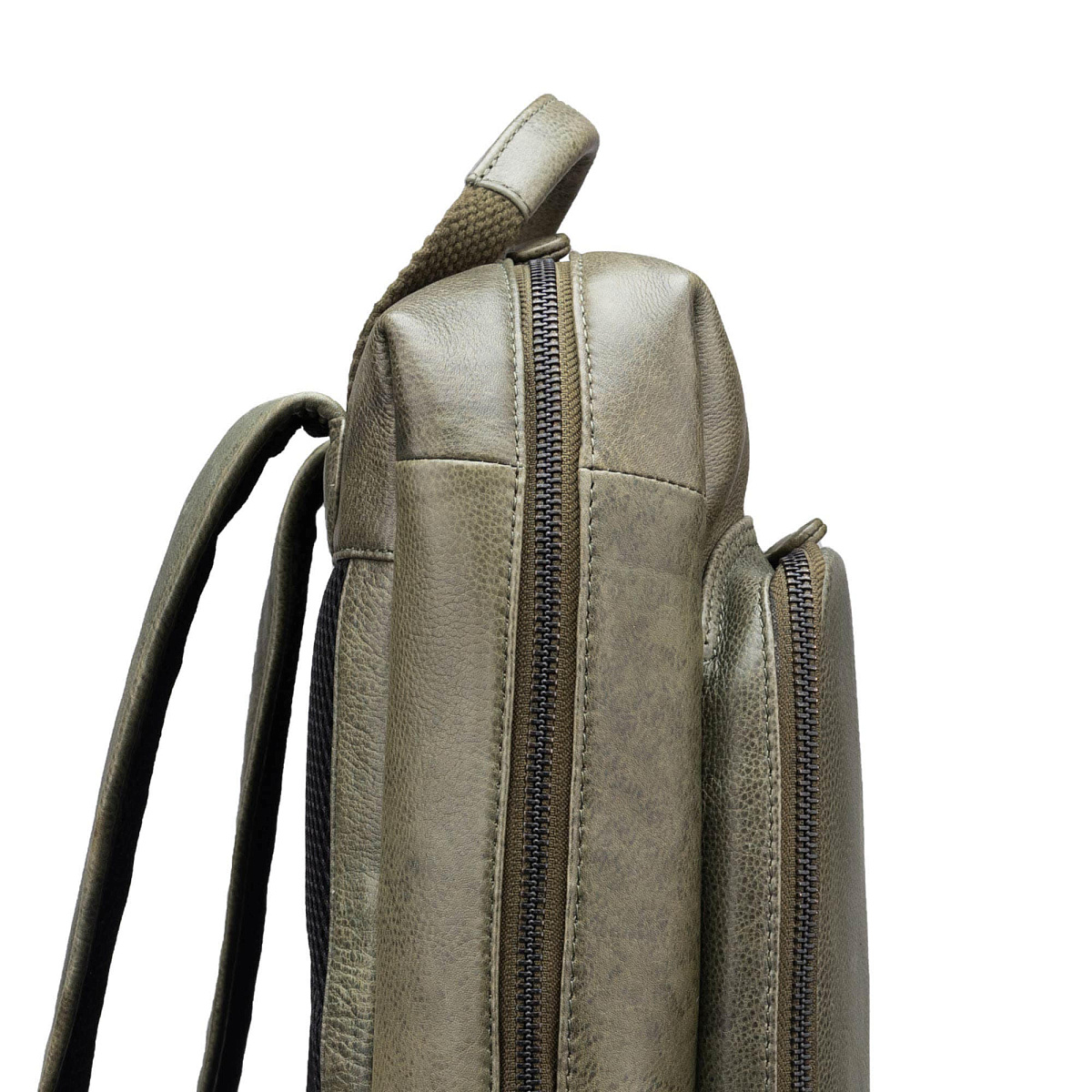 Рюкзак Dr.Koffer из натуральной кожи зеленый