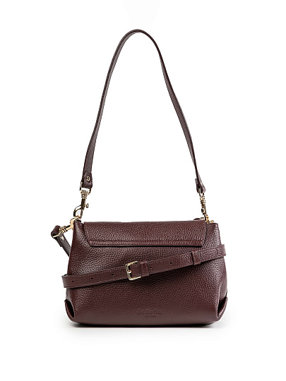 Женская сумка Dr.Koffer из натуральной кожи бордовая