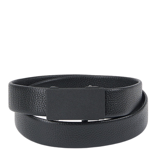 Ремень Dr. Koffer из натуральной кожи черный