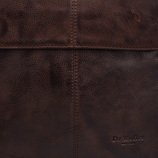 Сумка через плечо Dr.Koffer из натуральной кожи коричневая