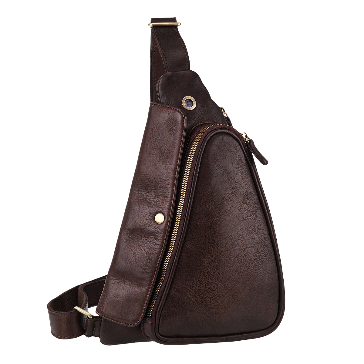 Рюкзак Dr.Koffer из натуральной кожи темно-коричневый