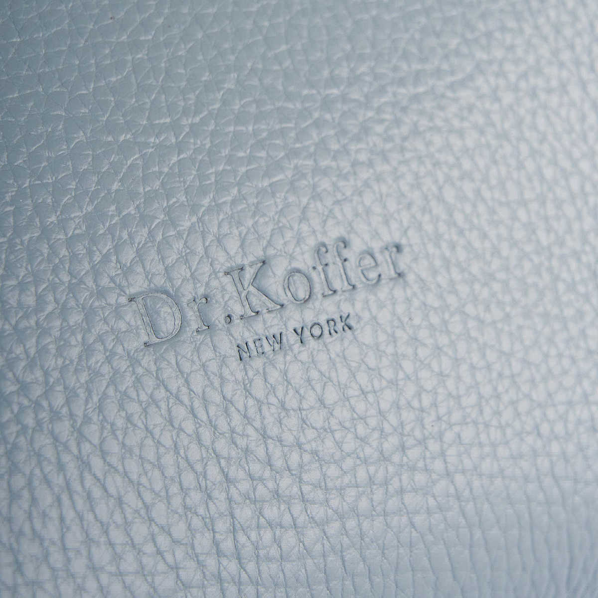 Женская сумка Dr. Koffer из натуральной кожи голубая