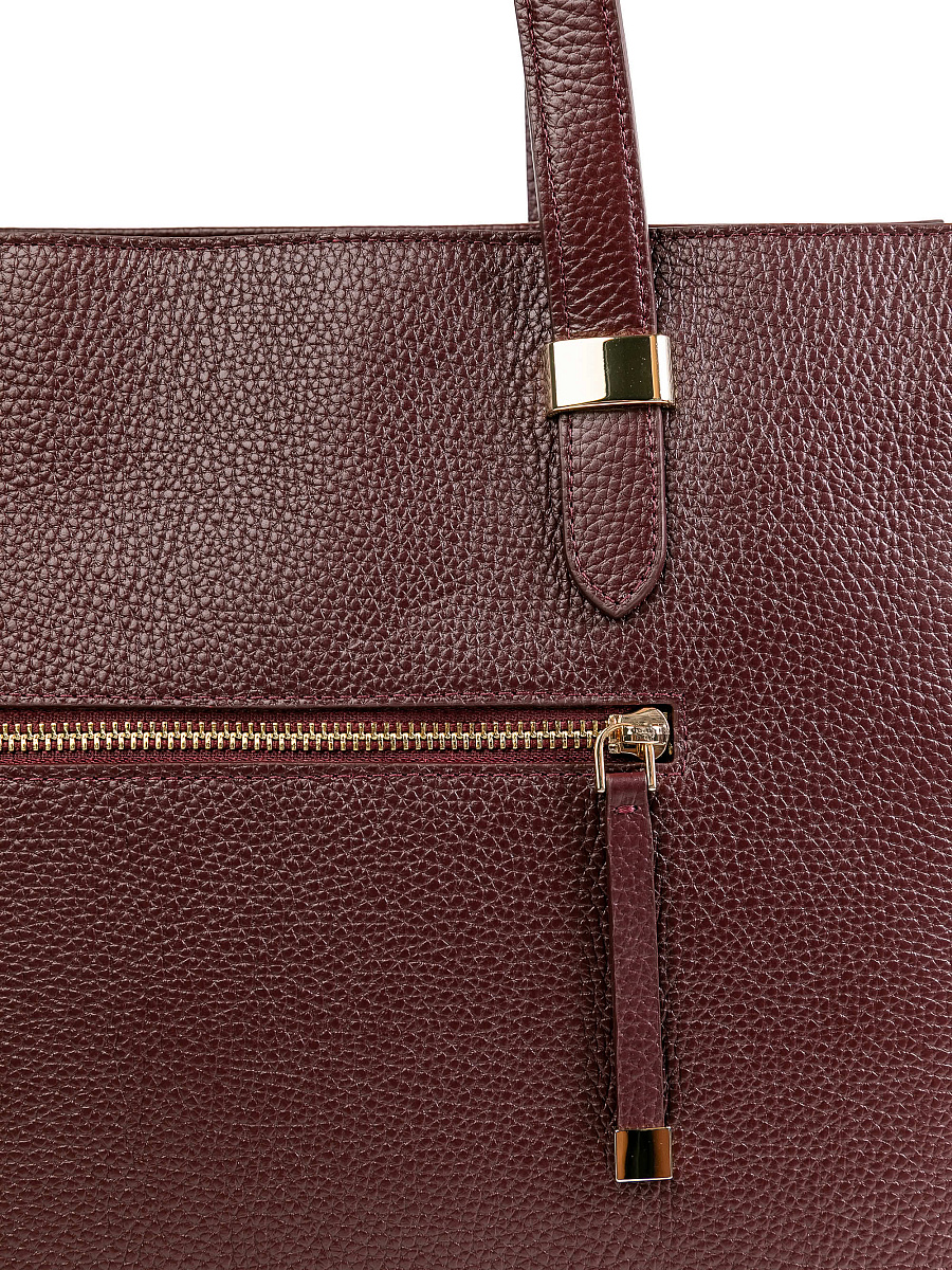 Женская сумка Dr.Koffer из натуральной кожи бордовая