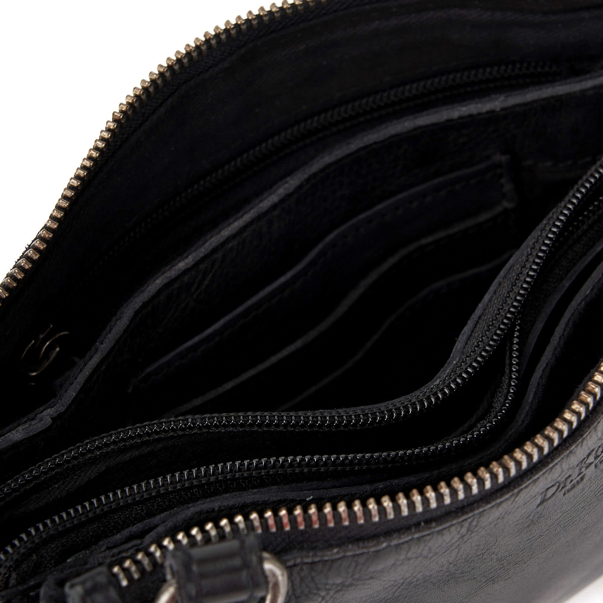 Сумка через плечо Dr.Koffer из натуральной кожи черная