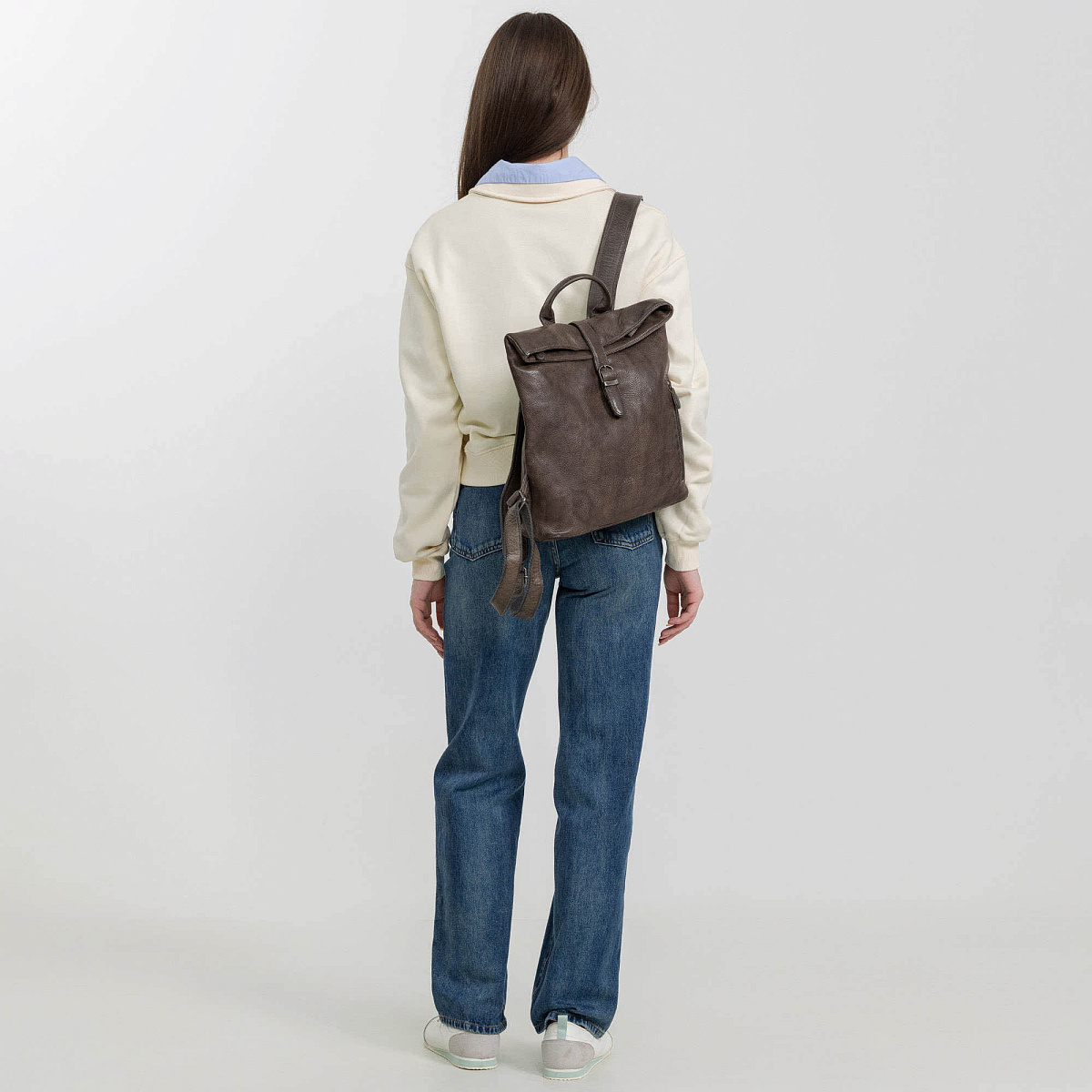 Рюкзак Dr.Koffer из натуральной кожи коричневый