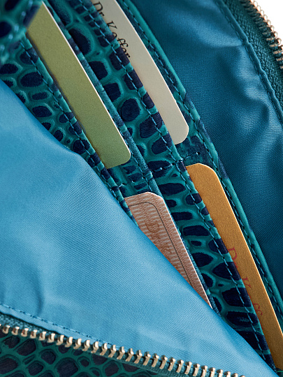 Портмоне Dr.Koffer из натуральной кожи синее