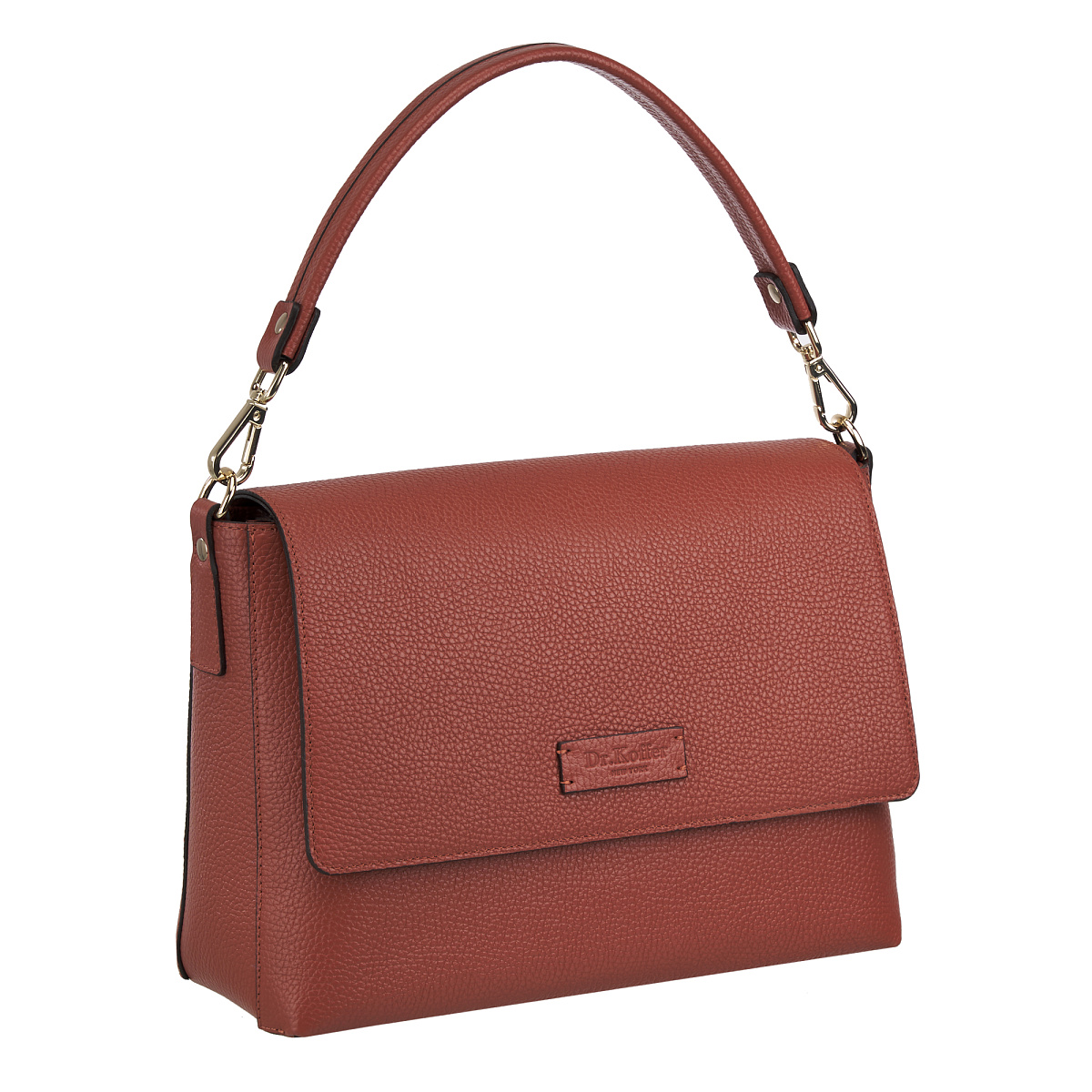 Женская сумка  Dr. Koffer из натуральной кожи оранжевая