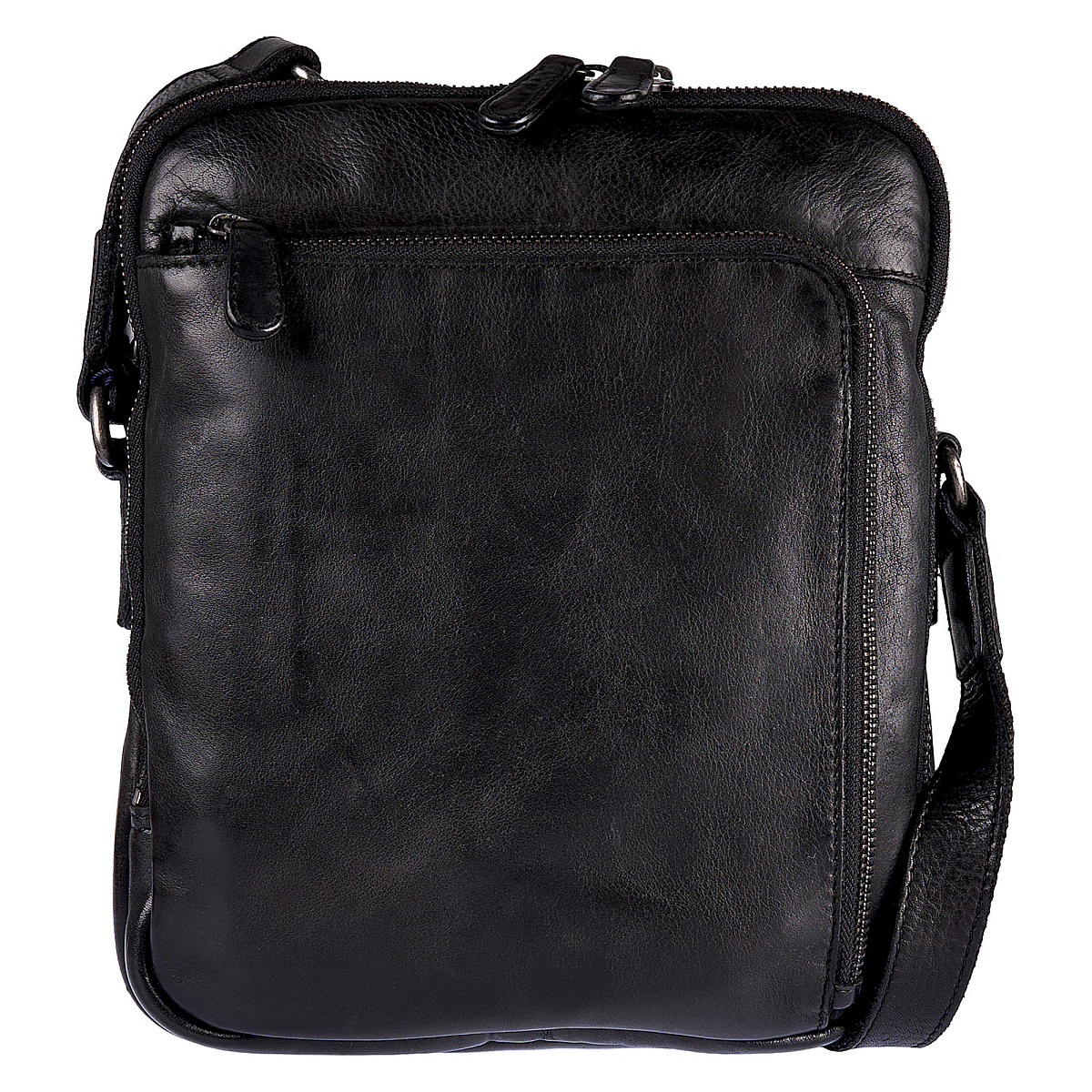 Сумка через плечо Dr.Koffer из натуральной кожи черная