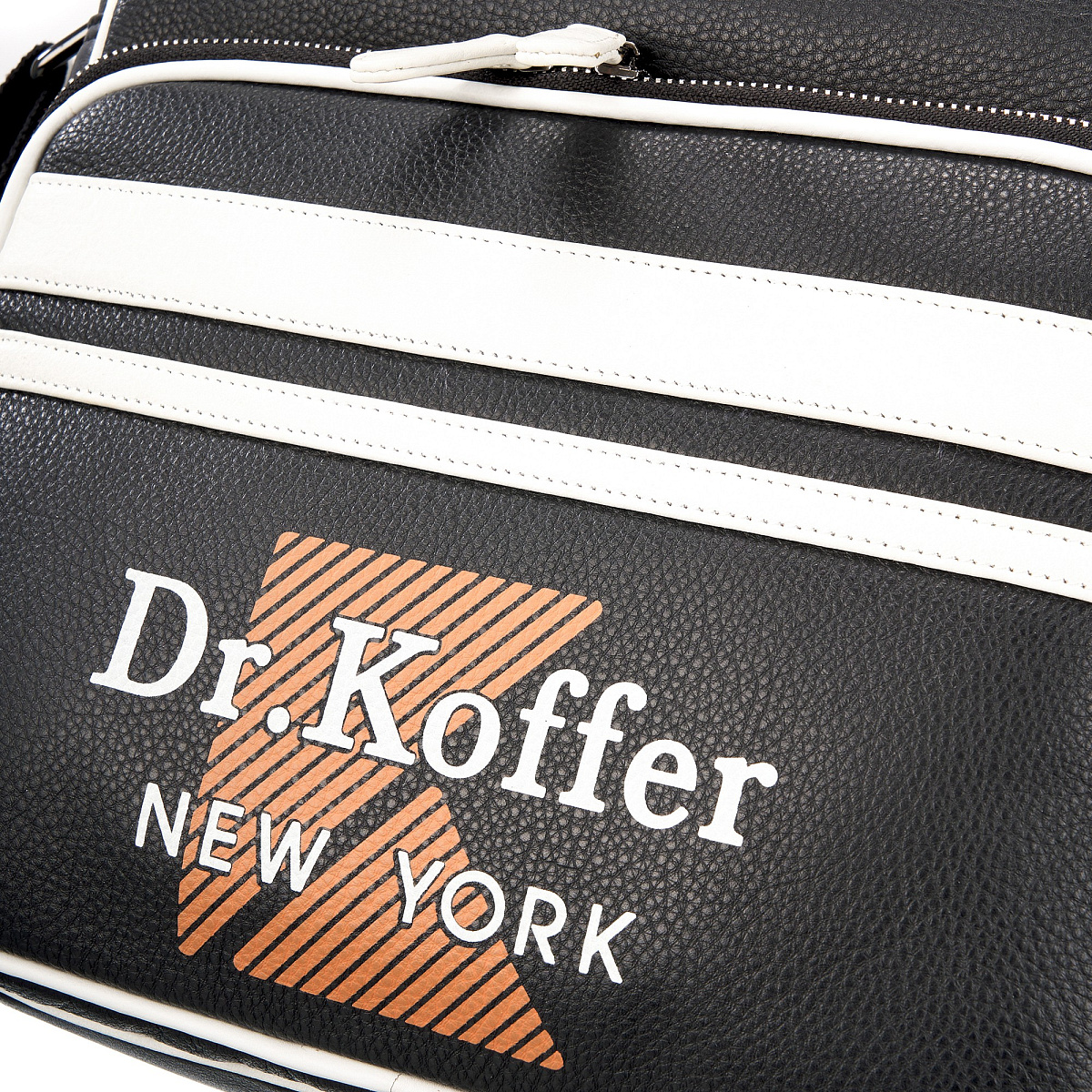 Сумка через плечо Dr.Koffer из натуральной кожи черная