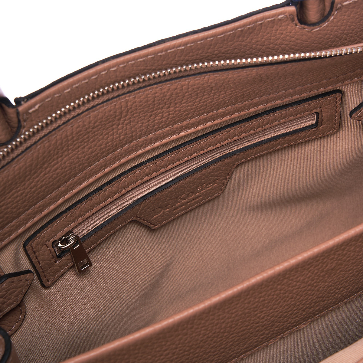 Женская сумка Dr.Koffer из натуральной кожи коричневая