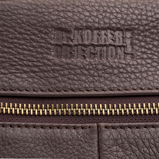 Рюкзак Dr.Koffer из натуральной кожи темно-коричневый