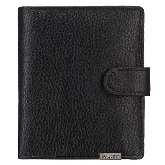 Портмоне Dr.Koffer из натуральной кожи черное