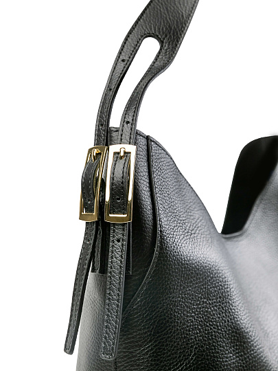 Женская сумка Dr.Koffer из натуральной кожи черная