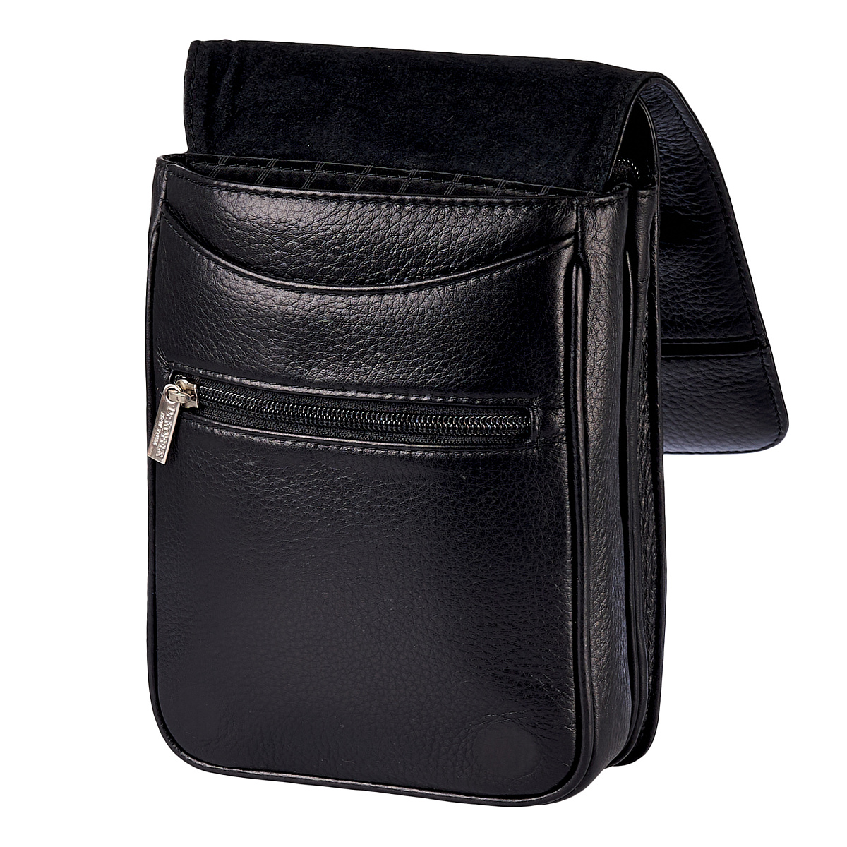 Сумка через плечо Dr.Koffer из натуральной кожи черная