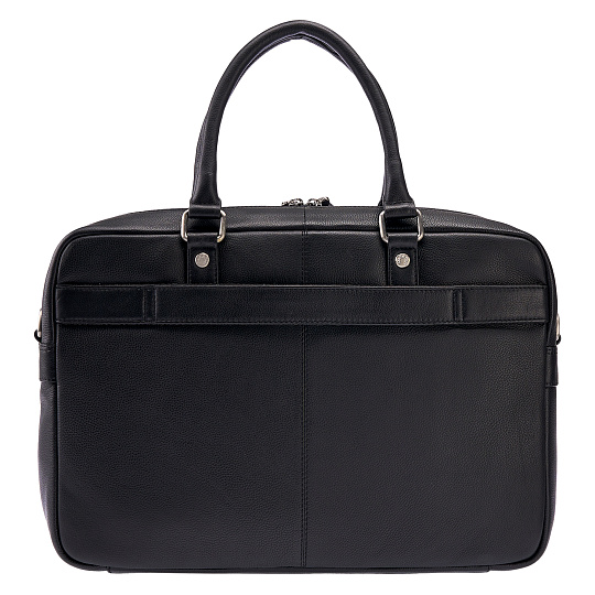 Деловая сумка Dr.Koffer из натуральной кожи черная