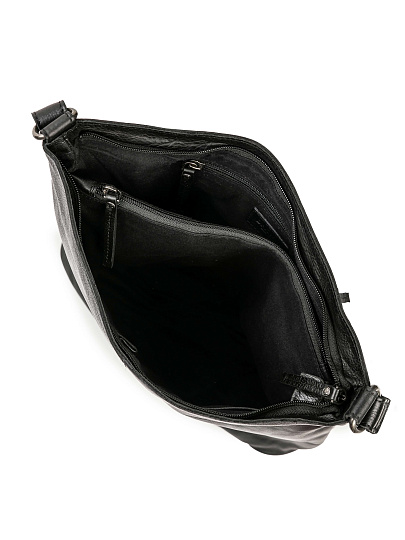 Сумка через плечо Dr.Koffer из натуральной кожи черная